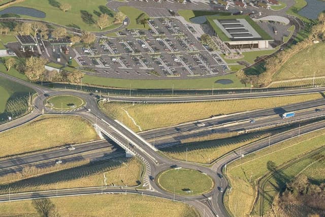 First images of Preston's planned new motorway service area on the M55