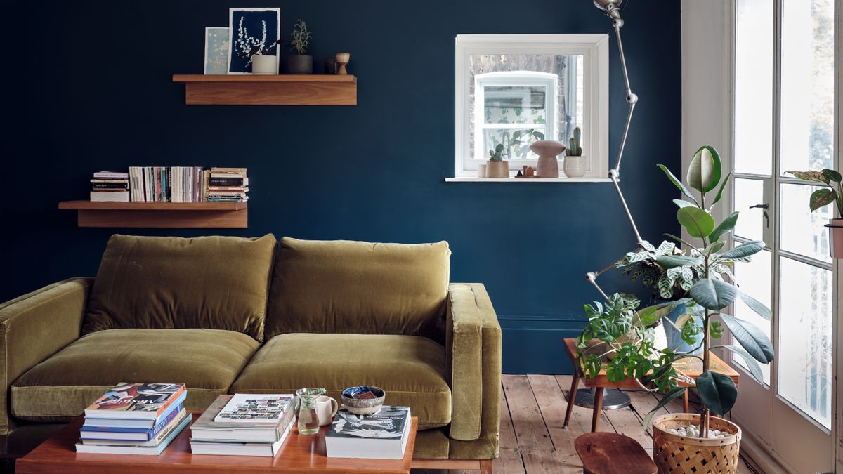 Farrow & Ball's Hague Blue is our favorite bold neutral