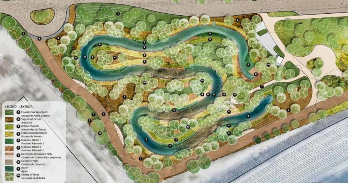 Construction begins on the Bowtie Parcel wetland park