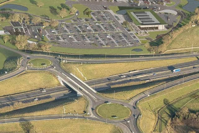 The proposed new layby on the outskirts of Preston would see changes made to Junction 2 of the M55 (Image: CG Architects/PWA Planning/Moto, via Preston City Council's planning portal).