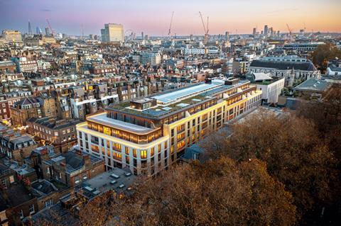 Aerial view of Marylebone Square