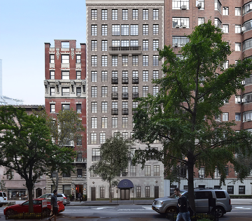 Depiction of 14-16 Fifth Avenue; Front elevation – Robert AM Stern Architects, Madison Realty Capital