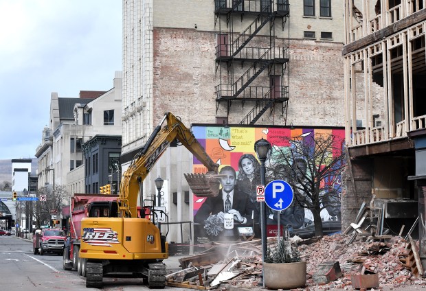 RLE Enterprises crews work on the former Coney Island...