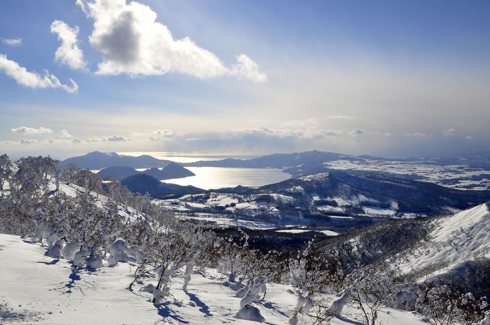 Skiing in Hokkaido, Japan