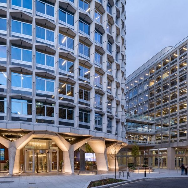 Squire and Partners unveils renovation of brutalist offices in London