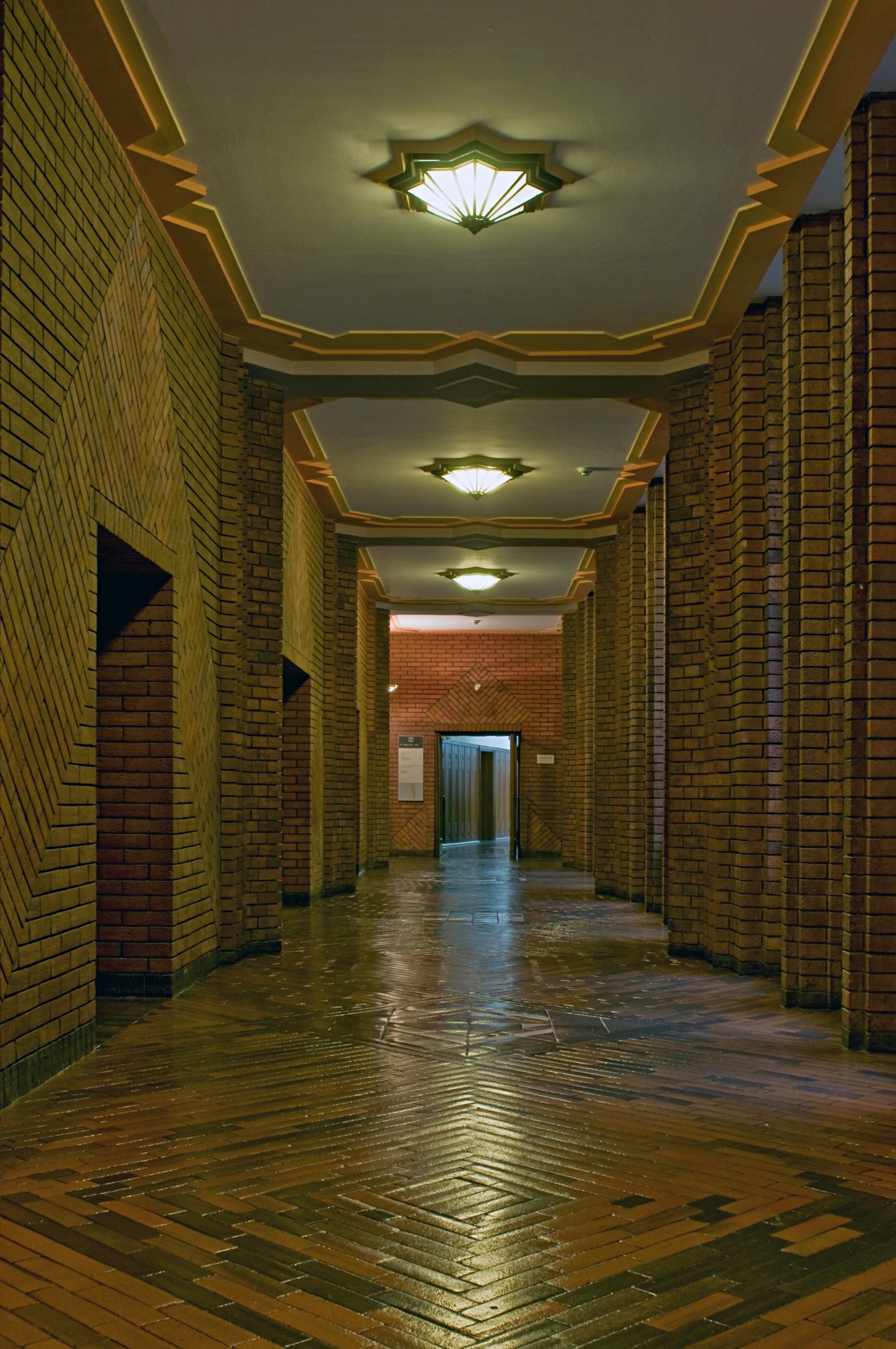 Colorful brick expressionism in a Frankfurt factory