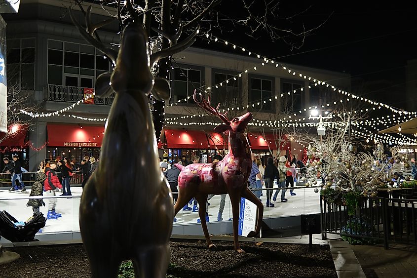 City center Plaza in Leawood, Kansas.