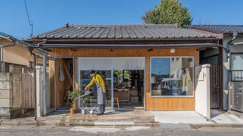 A Japanese wooden house turns into a traditional vegetable shop in Kiryu