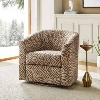 Padded swivel chair