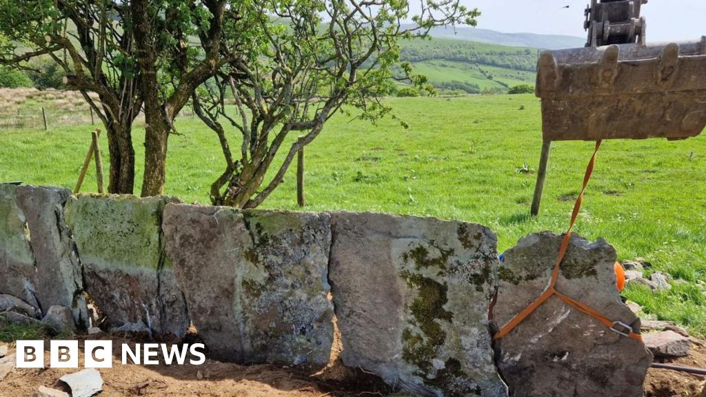 Rare slate fences restored in areas of the Lake District