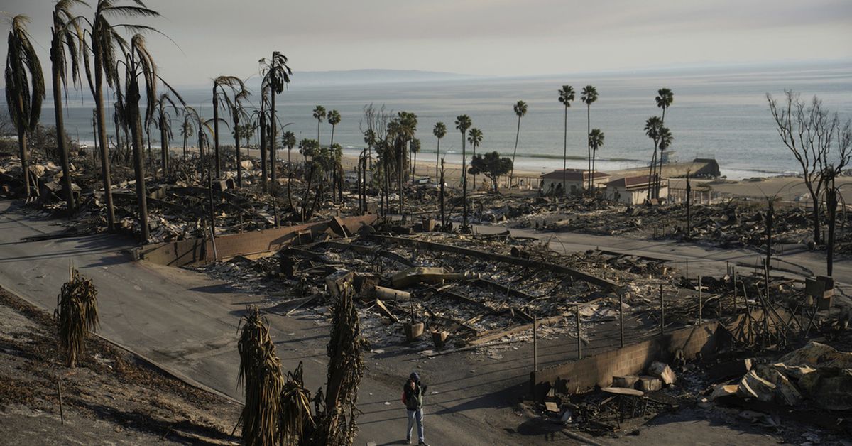 Shocked families begin visiting their charred homes in the Los Angeles area