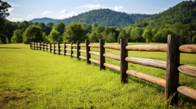 Split rail fences near Johnson City: Improve properties with