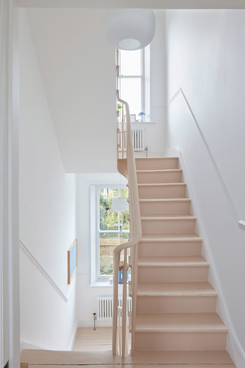 Stairs in the Hoj House in London