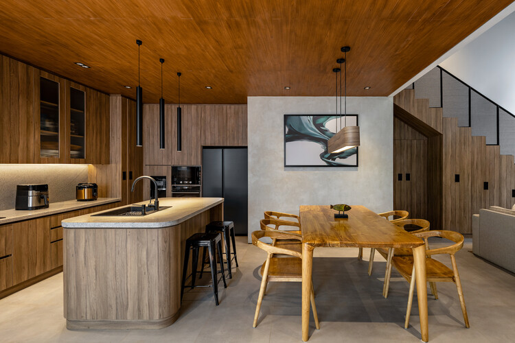 Vvhisper House / Atelier Bertiga - Interior photography, wood, table, worktop, kitchen, chair