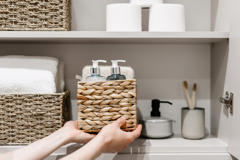 Organized bathroom