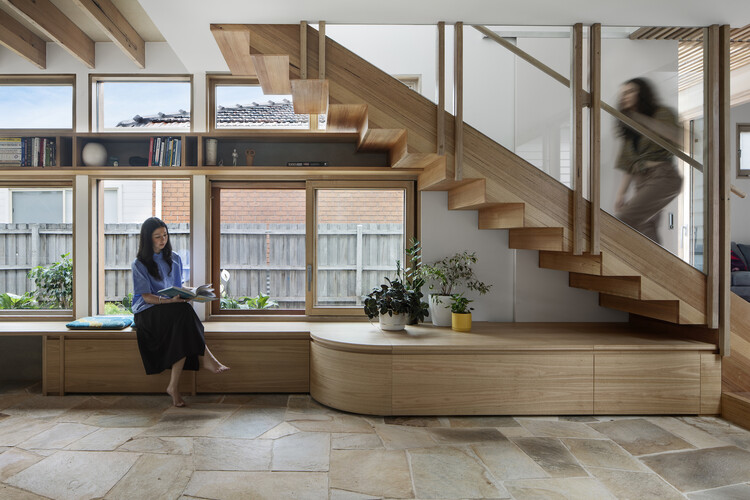 Life cycle house / Steffen Welsch Architects - Interior photography, wood, stairs