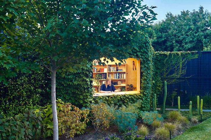 Writer's Shed by Matt Gibson Architecture and Design with Ben Scott Garden Design.