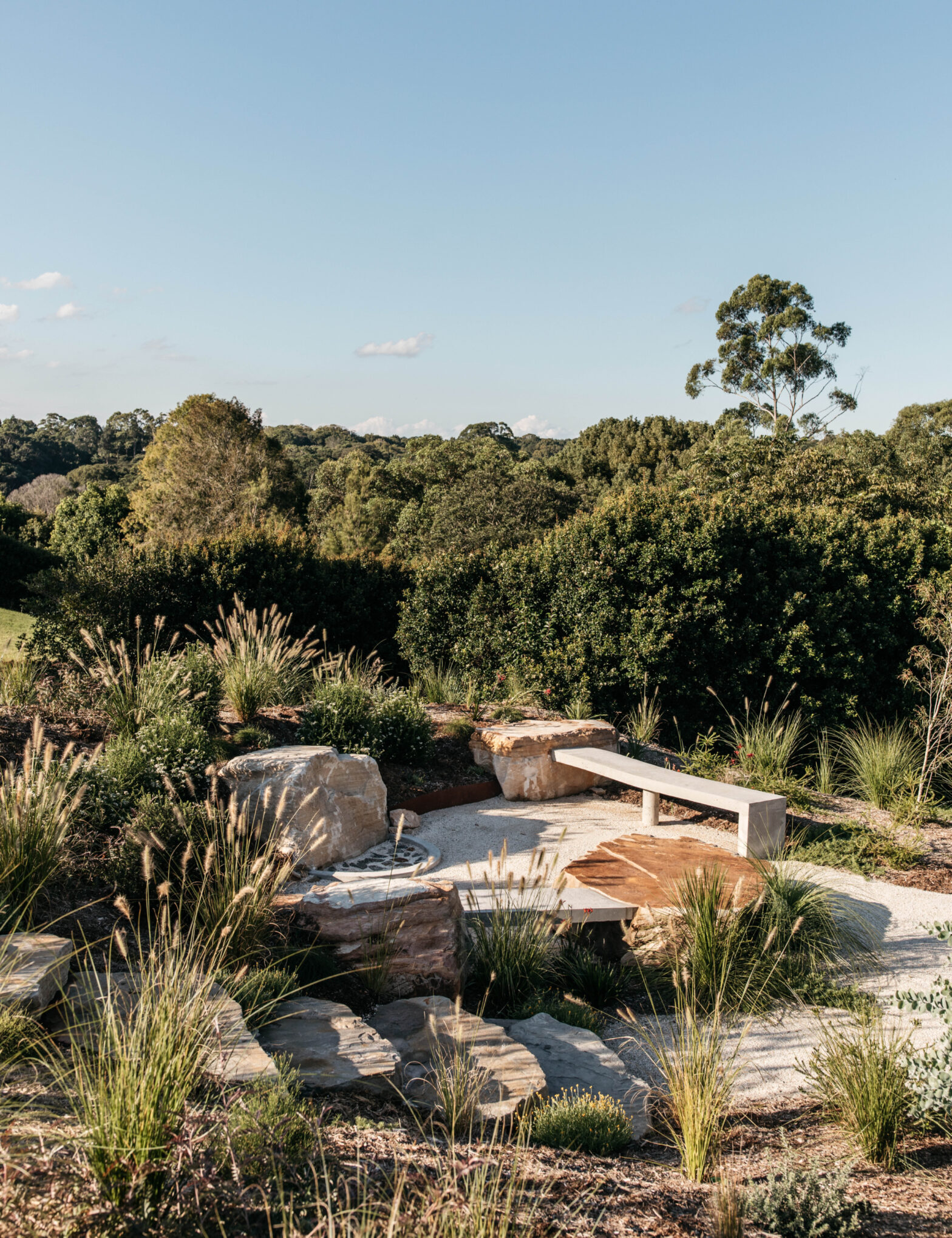 A native northern liquid garden that is inspired by national parks