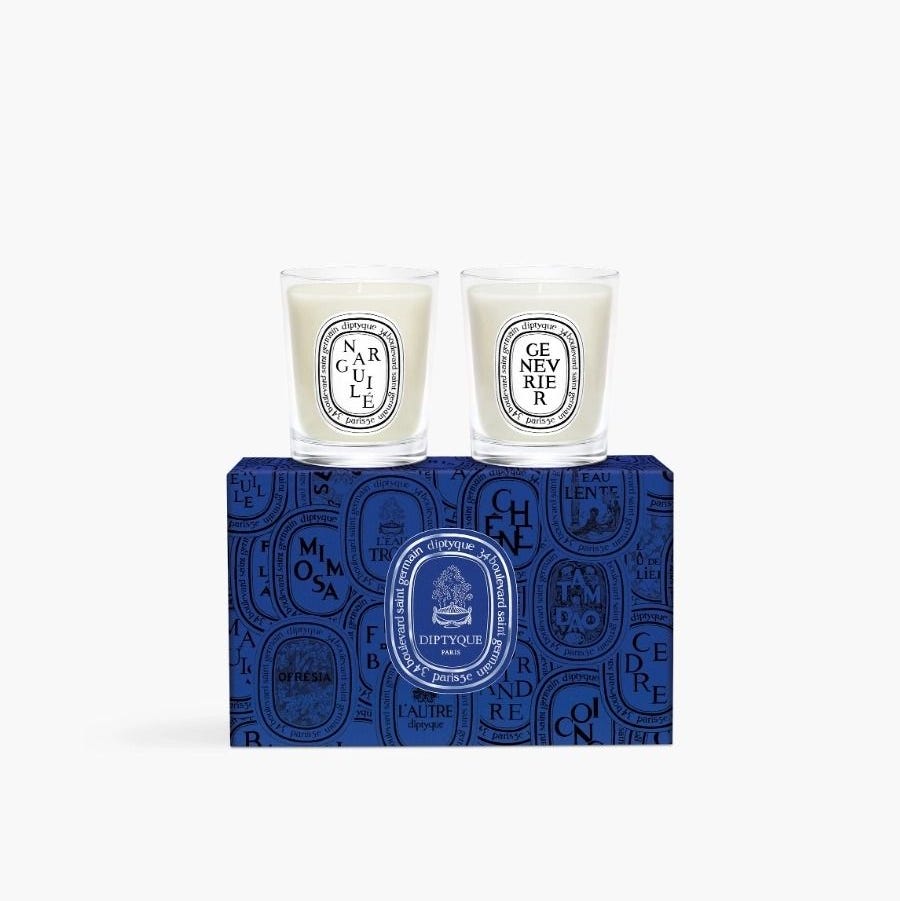 Narguilé & Genévrier (Juniper) set of 2 small candles