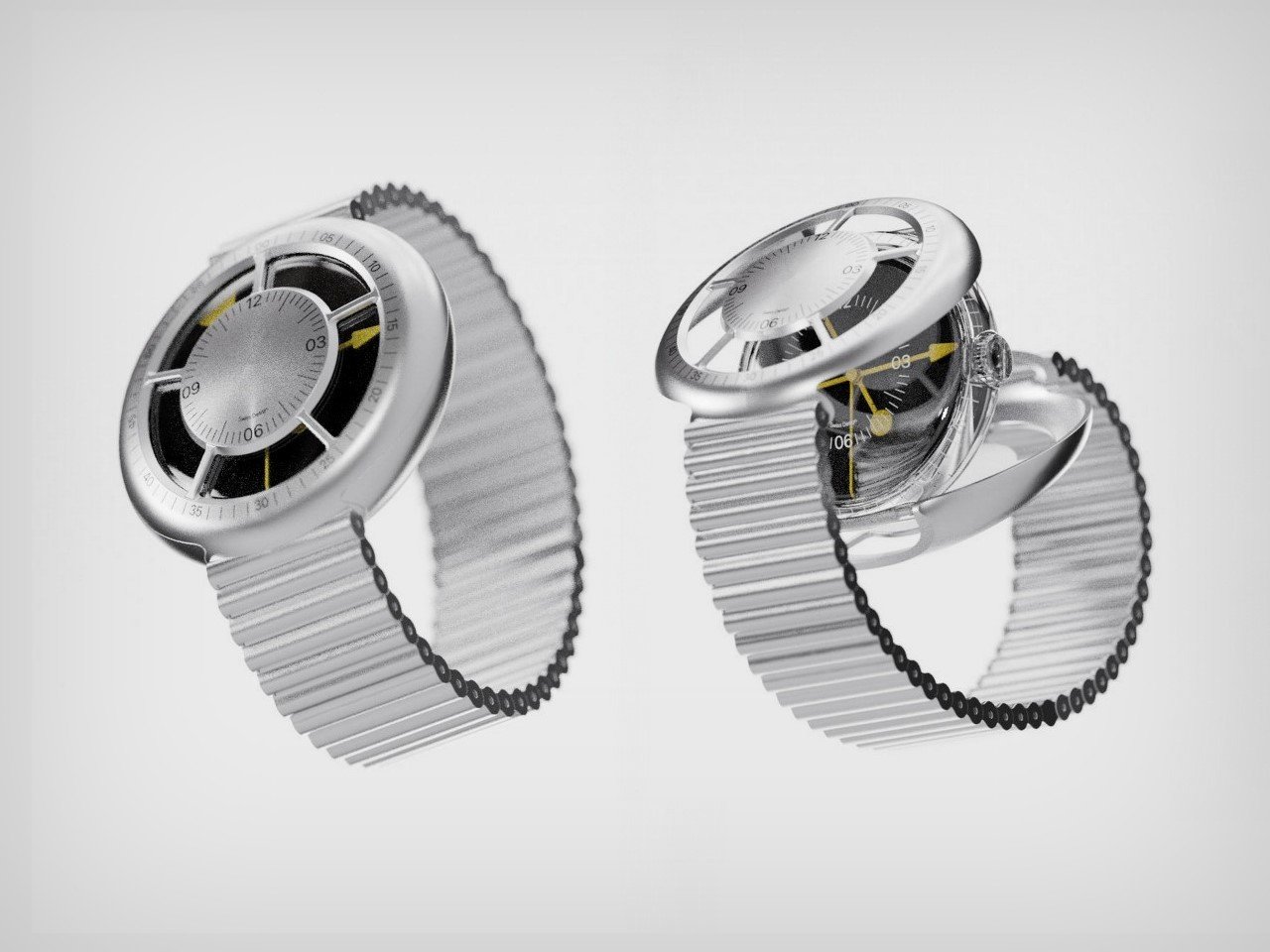 This radical watch design transforms the body into a closure