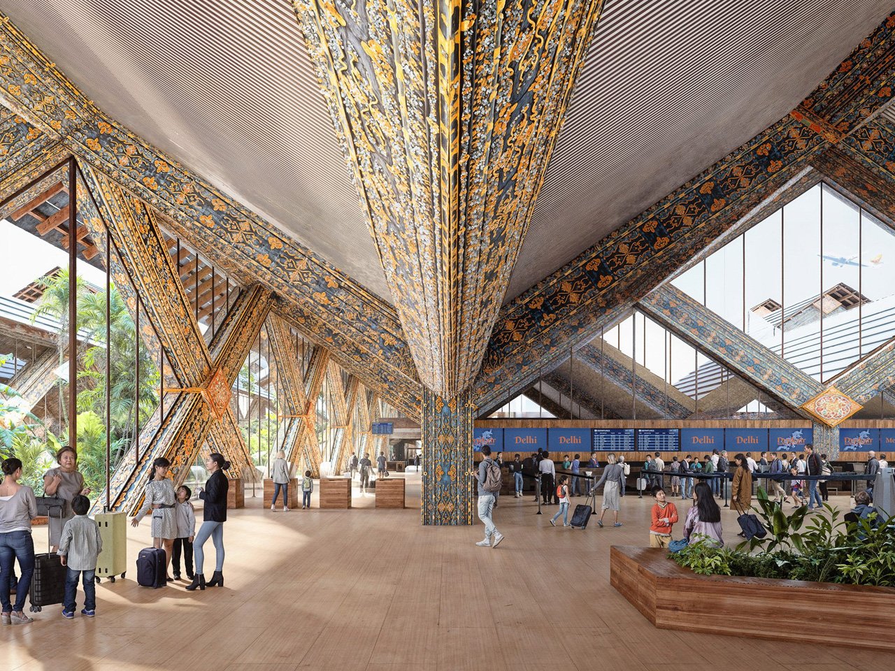 Big's unique design for GelPhu International Airport combines passengers with Bhutan's natural beauty