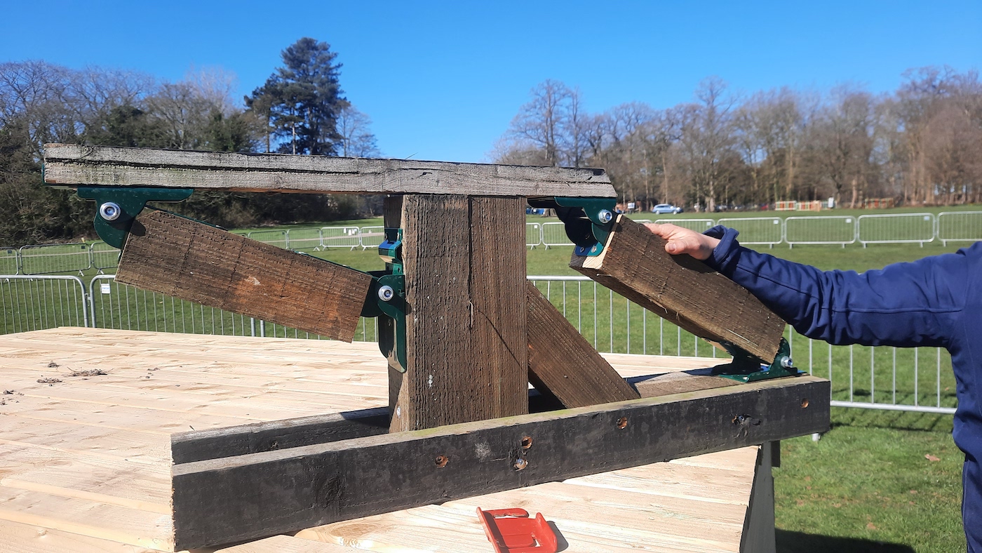 Frangible technology that is administered 'traditional' make-over in new cross-country fences