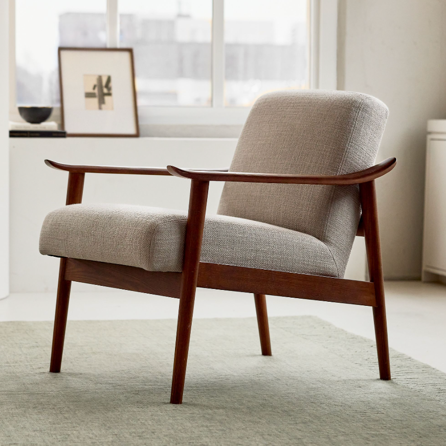 In the middle of the century show wooden chair In the middle of the century show wooden chair