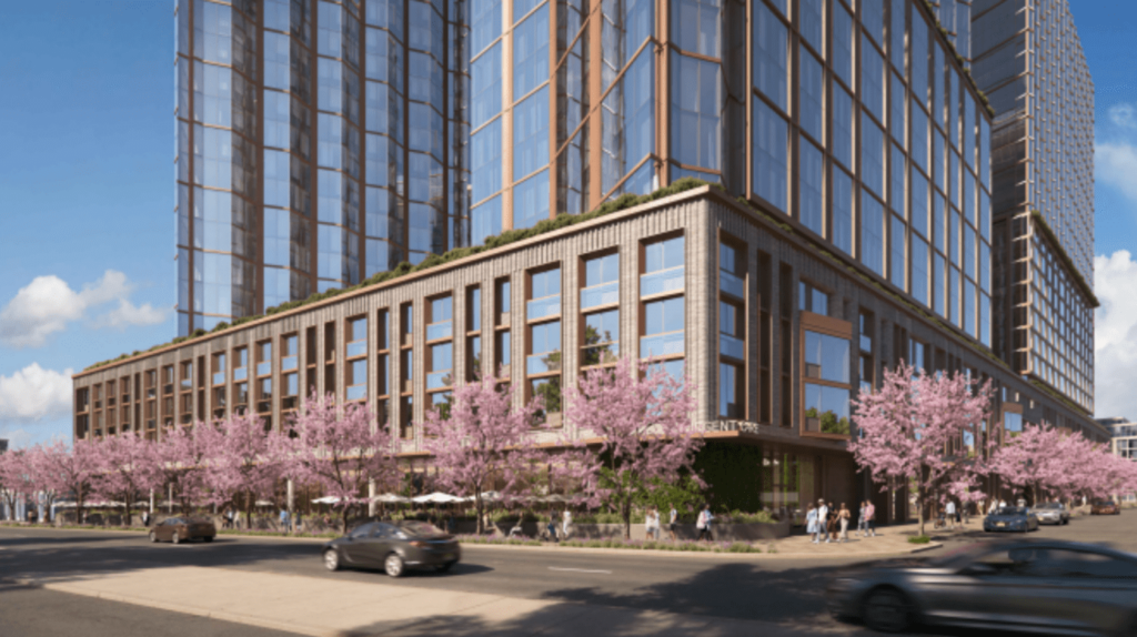 Renderings reveal the master plan of four-tower-diaberia in Newark, New Jersey,