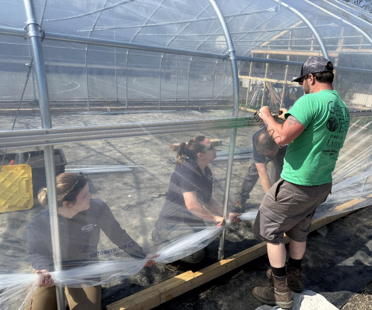 Green Teen Hydroponic Greenhouse Starts with Central Hudson Support