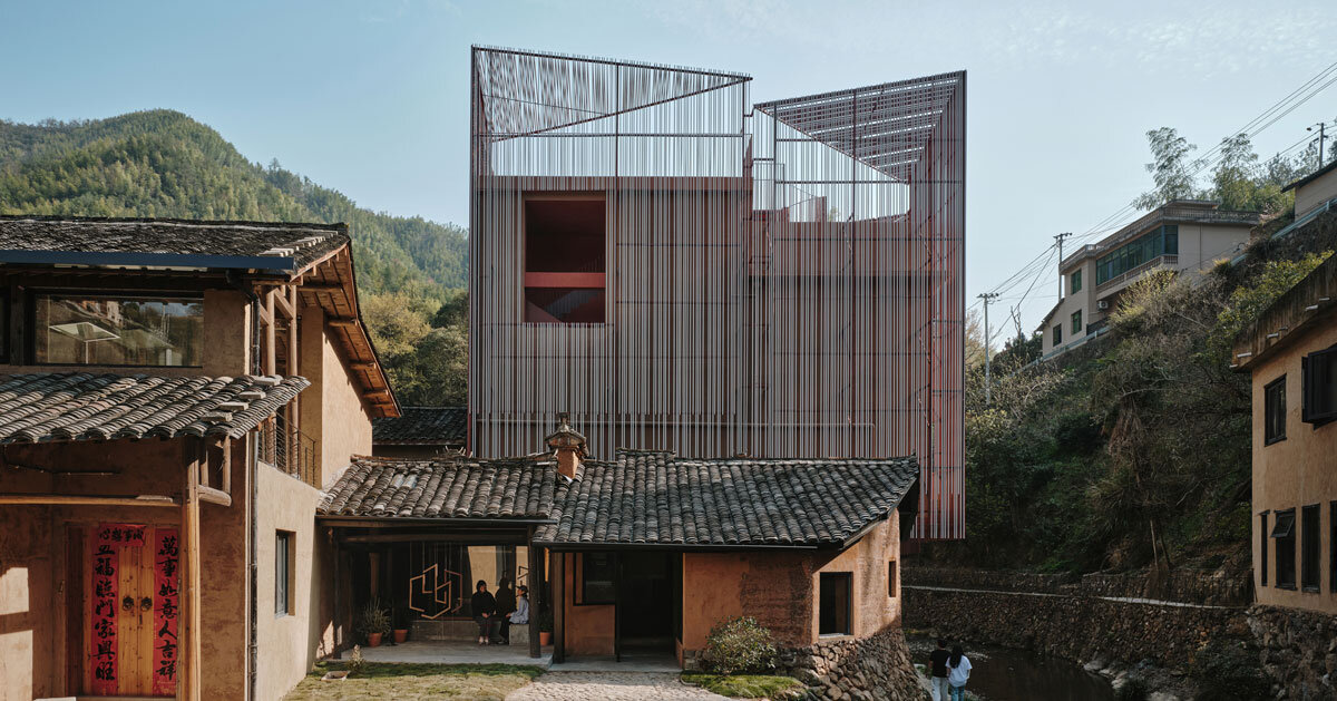 Team_bldg Handwerk Shimmering Aluminum grid facade for quartet Songzhuang Z Museum