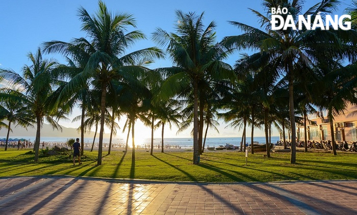 There are currently 40 urban public parks and 158 parks and hiking gardens in residential units and apartment groups. In the photo: a corner of the Baltic Park. Photo: Tieu Yen