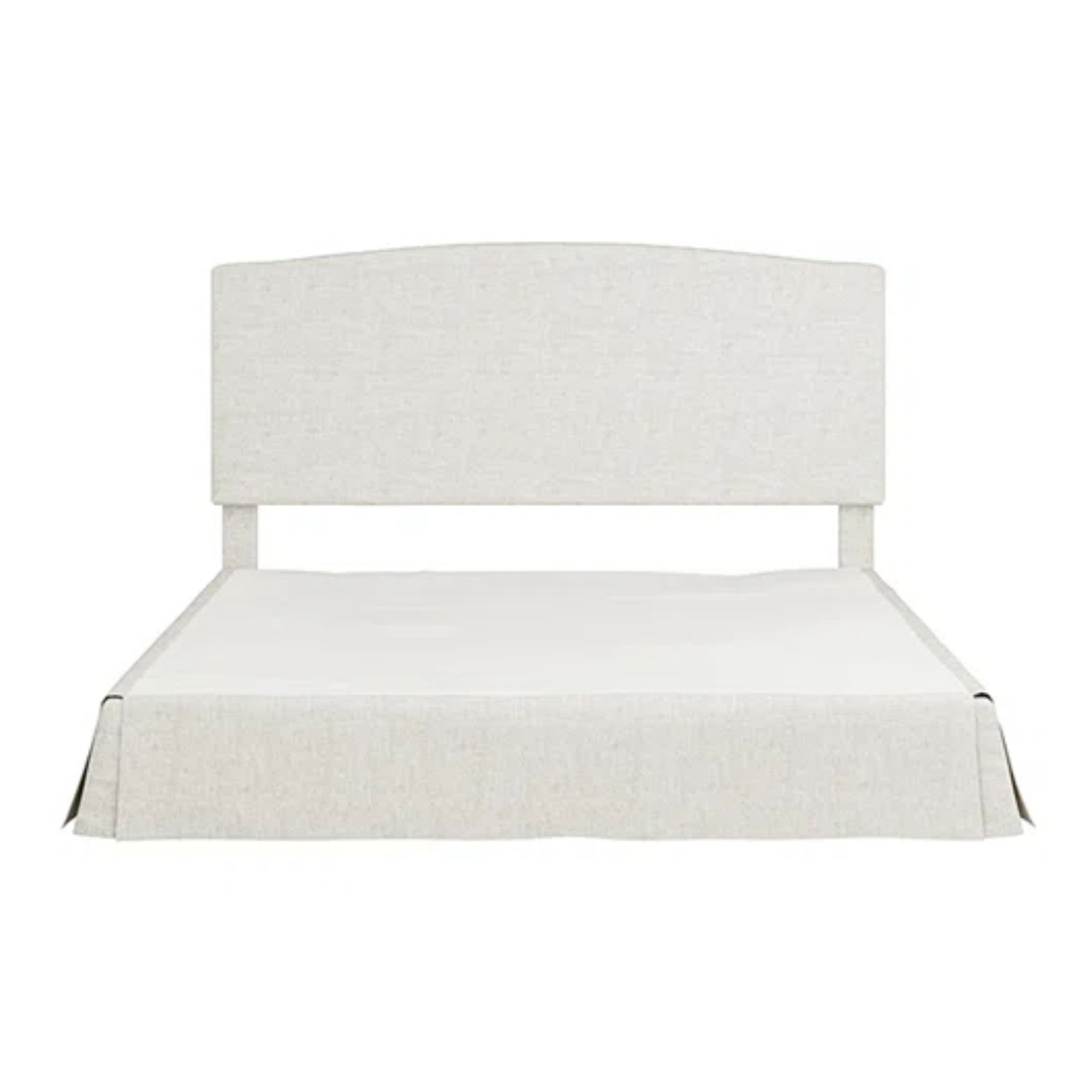 Finnin Justus upholstered platform bed with slipcover and headboard