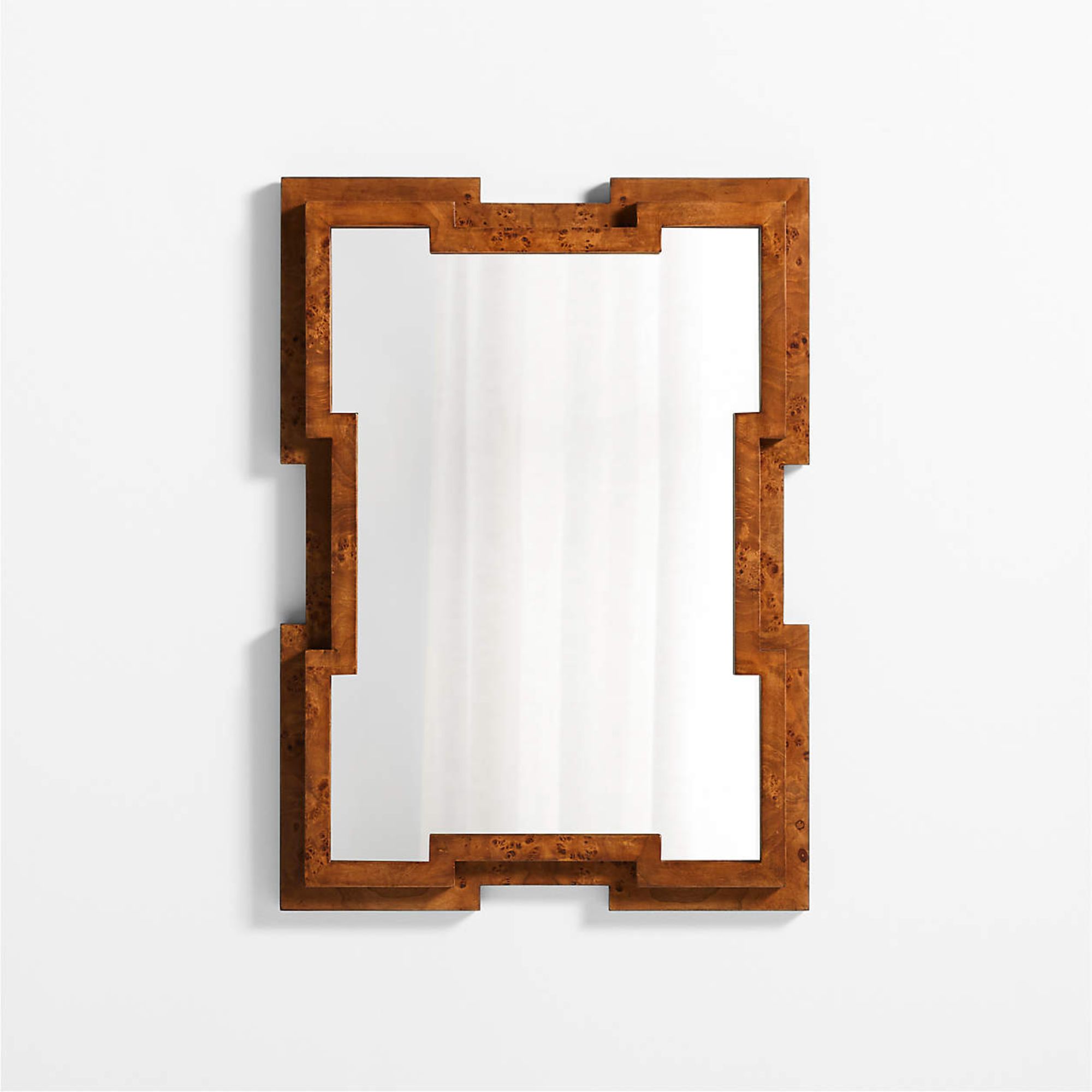 Memini Burl wooden wallpiegel by Athena Calderone