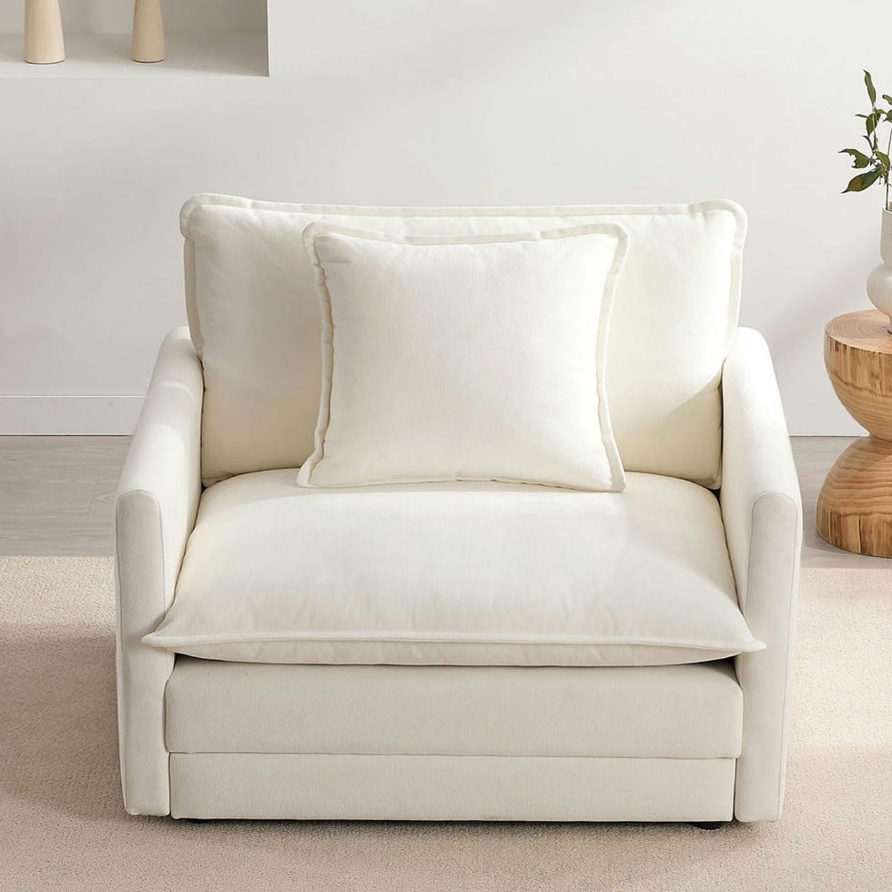 Chenille oversized accented chair Chenille oversized accented chair