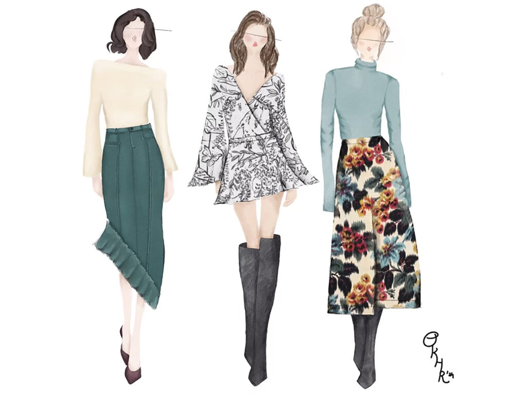 Clothing design meets the interior design