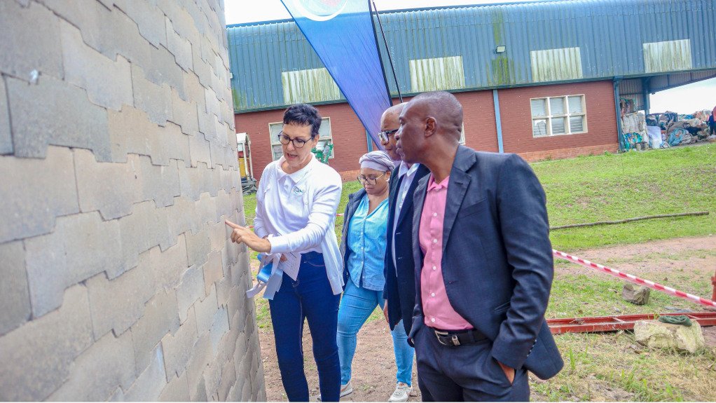 Converted construction waste into sustainable building blocks
