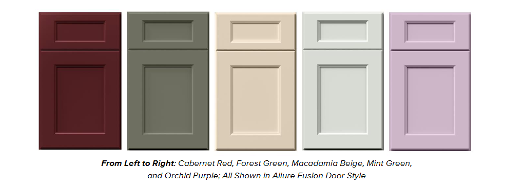 Fabuwood reveals five new colors in the designer palette