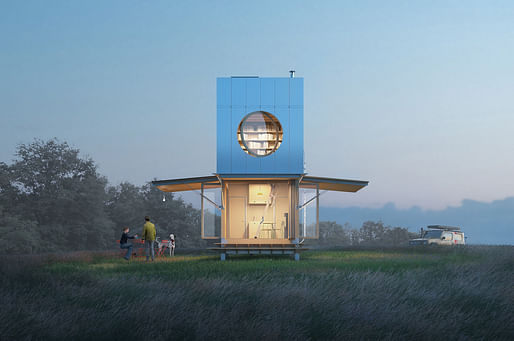 Alessandro Ghidinis 'Totem' suggestion, the Kingspan award winner in the seventh edition of the Microhome competition. Image: Buildner Alessandro Ghidinis 'Totem' suggestion, the Kingspan award winner in the seventh edition of the Microhome competition. Image: Buildner
