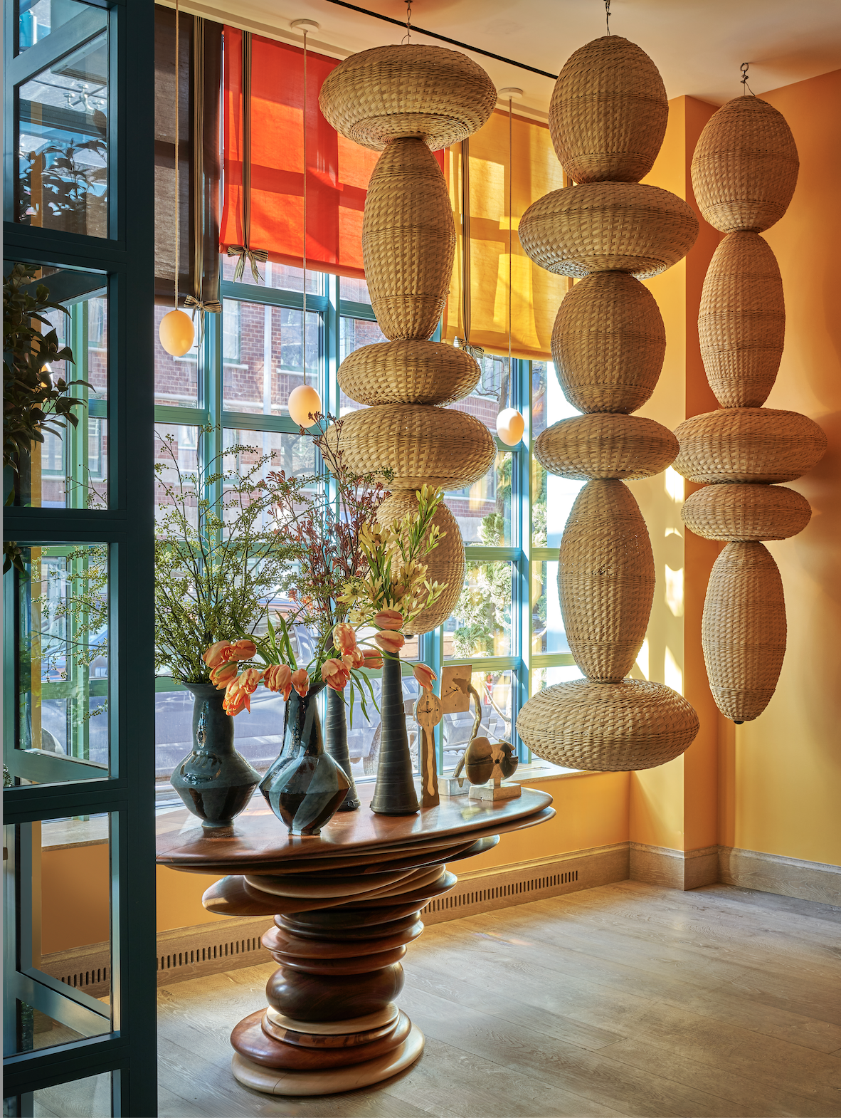 Enter the living, pattering world of a Tribeca's Warren Street Hotel of a Tribeca