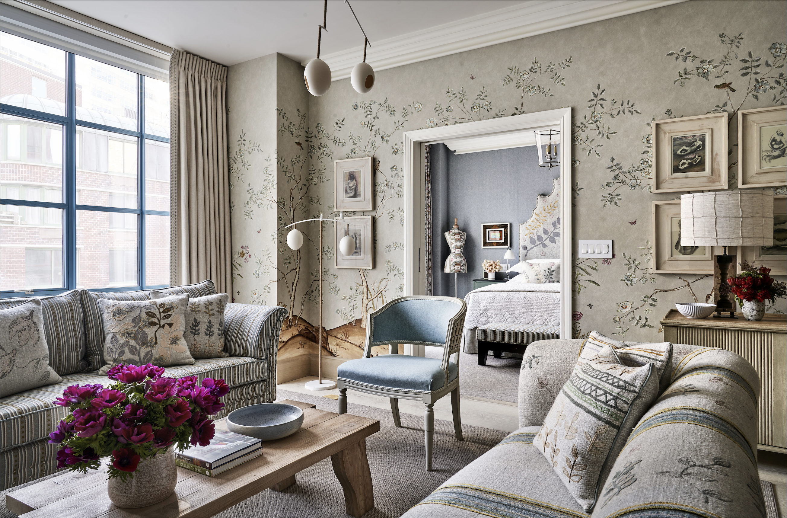 Enter the living, pattering world of a Tribeca's Warren Street Hotel of a Tribeca