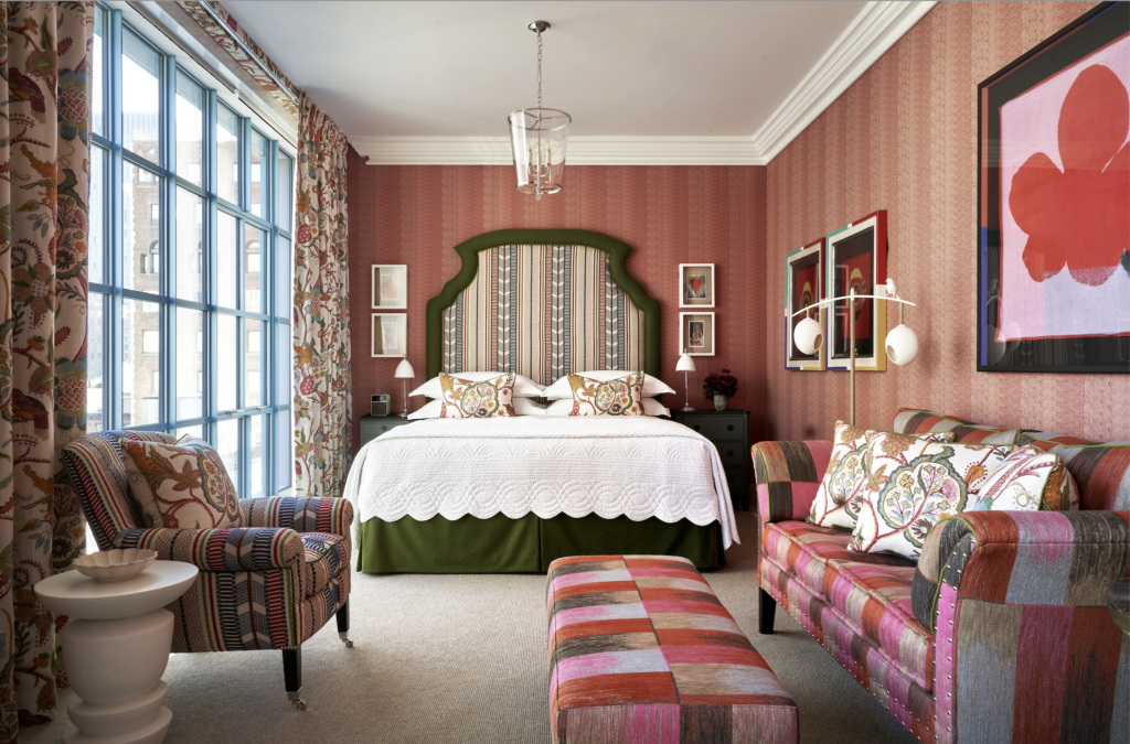 Enter the living, pattering world of a Tribeca's Warren Street Hotel of a Tribeca