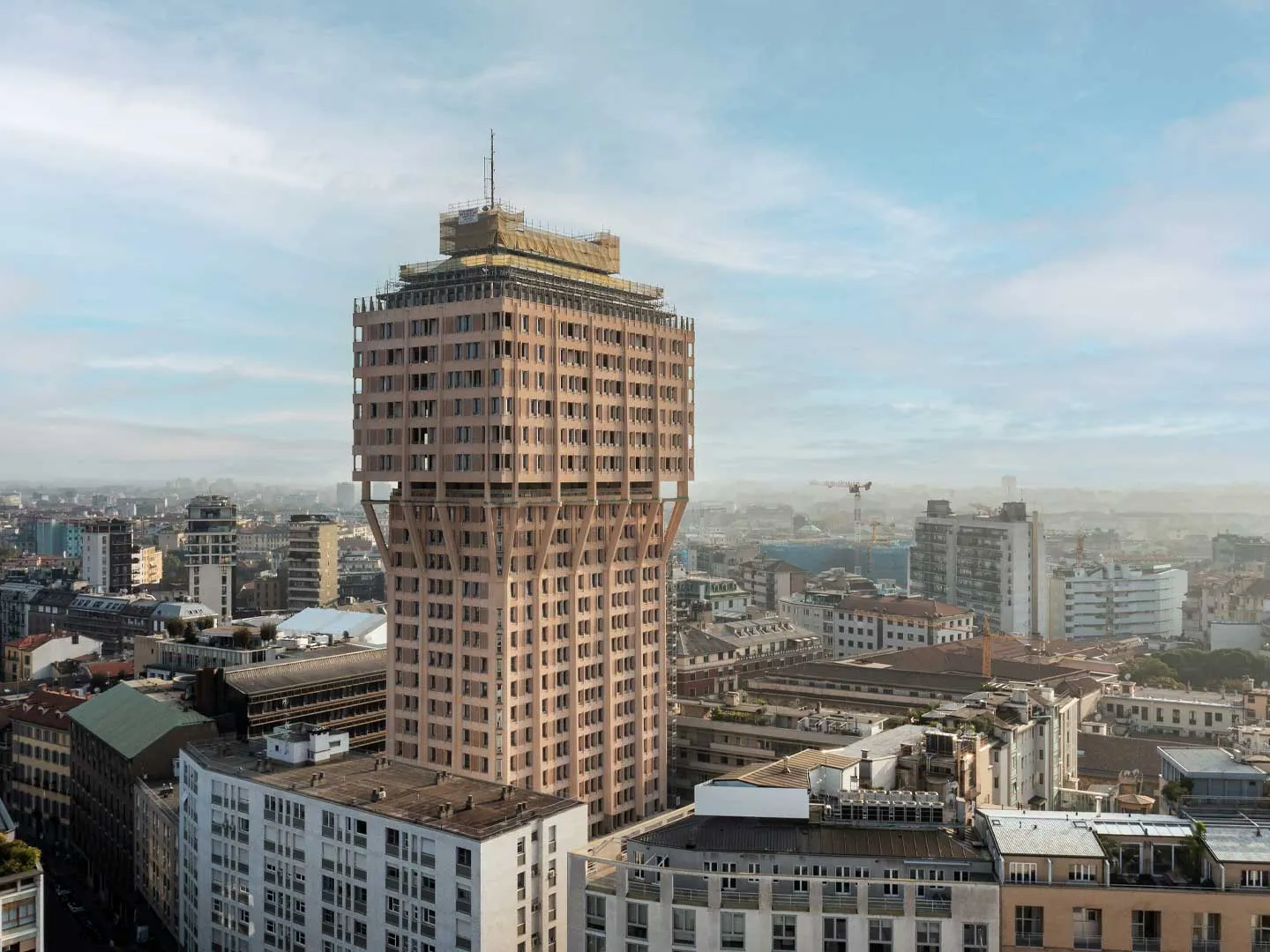 Brutalistic icon Torre Velasca is reopened in Milan - PA