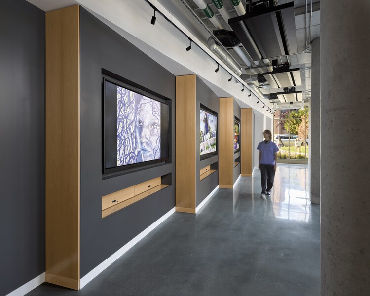 Clark University Center for Media Arts, Computing and Design / Ayers Saint Gross - Interior photography, glass