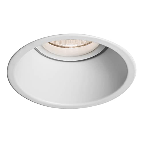 Astro Minima Round Fixed Indoor Downlight (Matt White), GU10 Lamp, designed in Great Britain - 1249002 - 3 year guarantee
