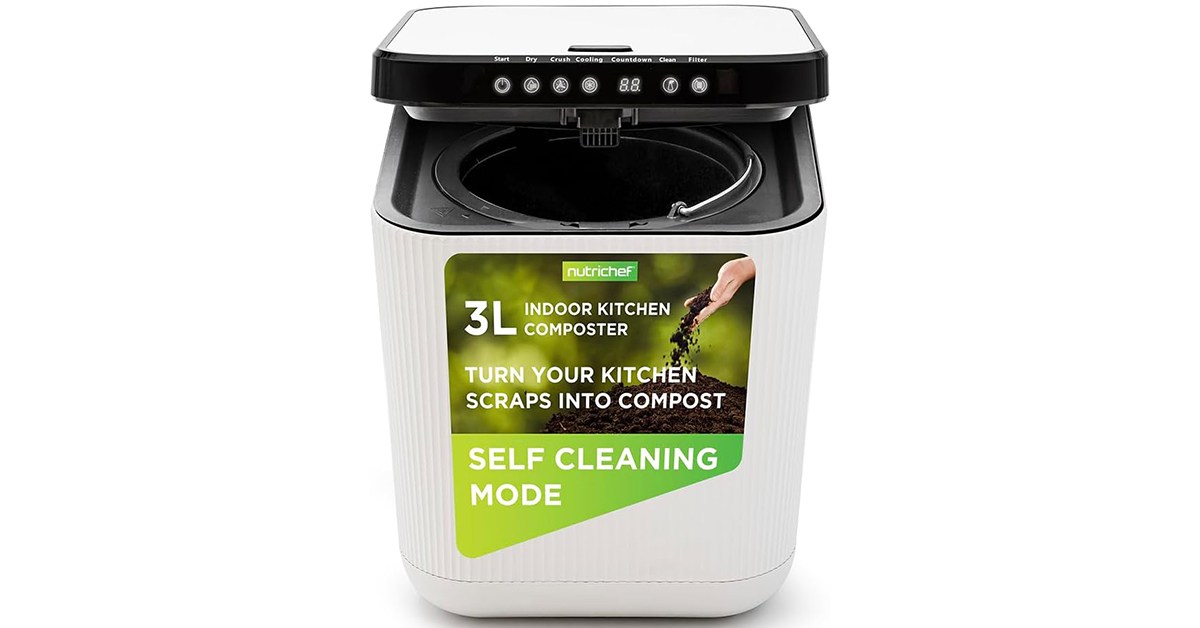 Get more inexpensive soil from food residues with this compact Nutrichef Electric Composter with a new low of $ 171 (Reg. $ 270+) (Reg.