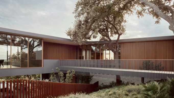 Sitting in a breathtaking modern home in the Texas Hills above Austin