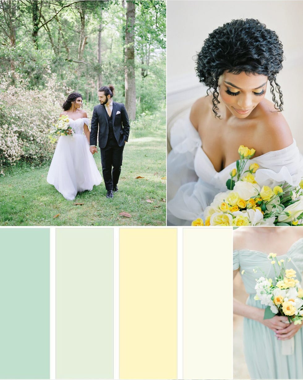 Wedding color schemes pastel yellow green Wedding color schemes pastel yellow green