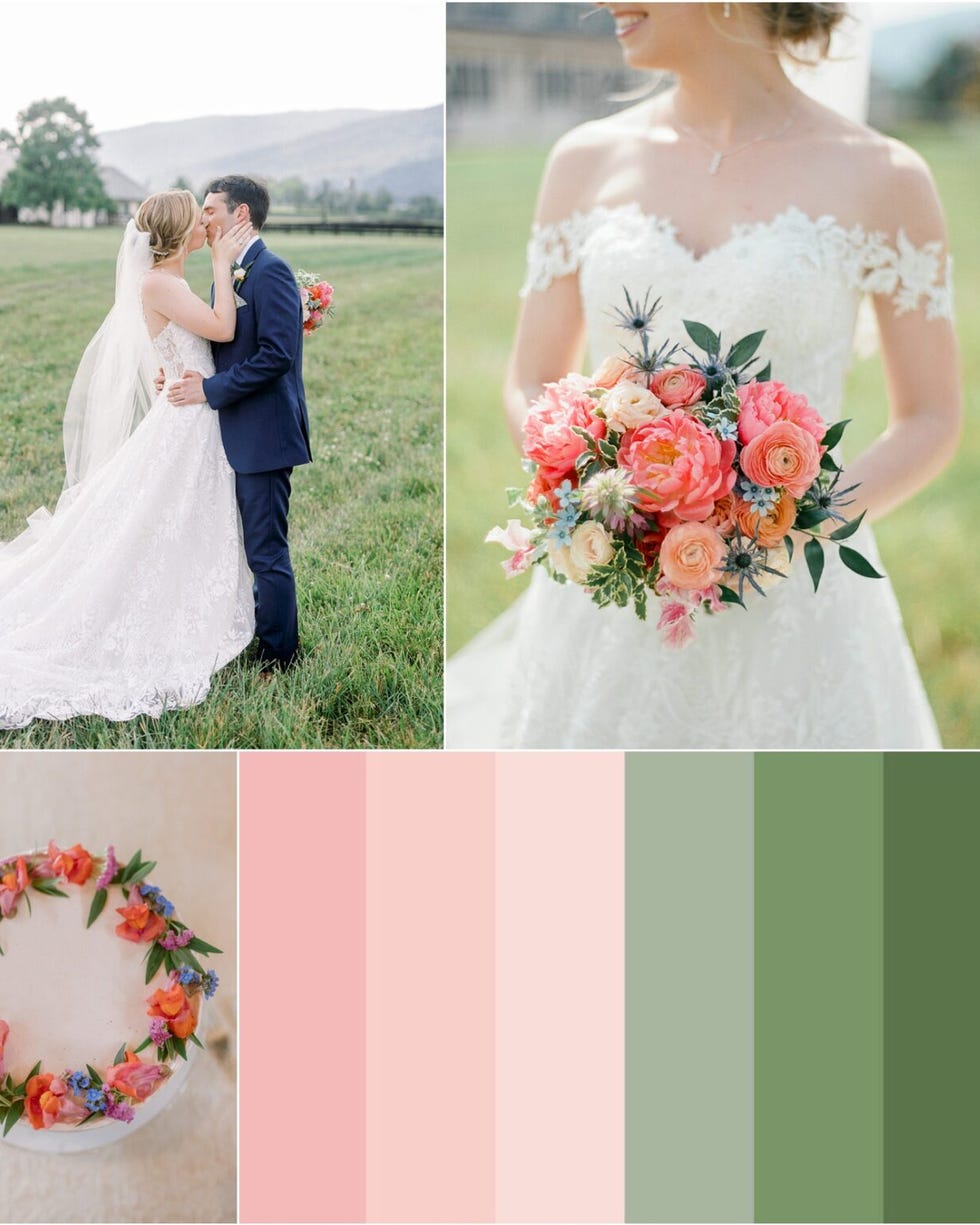 Wedding color schemes pink and greens Wedding color schemes pink and greens