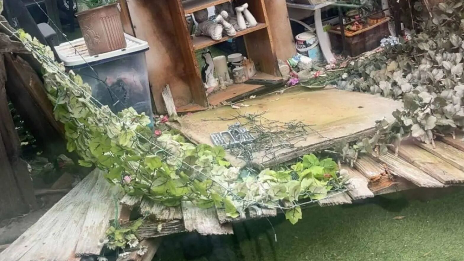 I have a fence to block my neighbor's garden - it is so much messed up that the fence fell and you have angered me even more