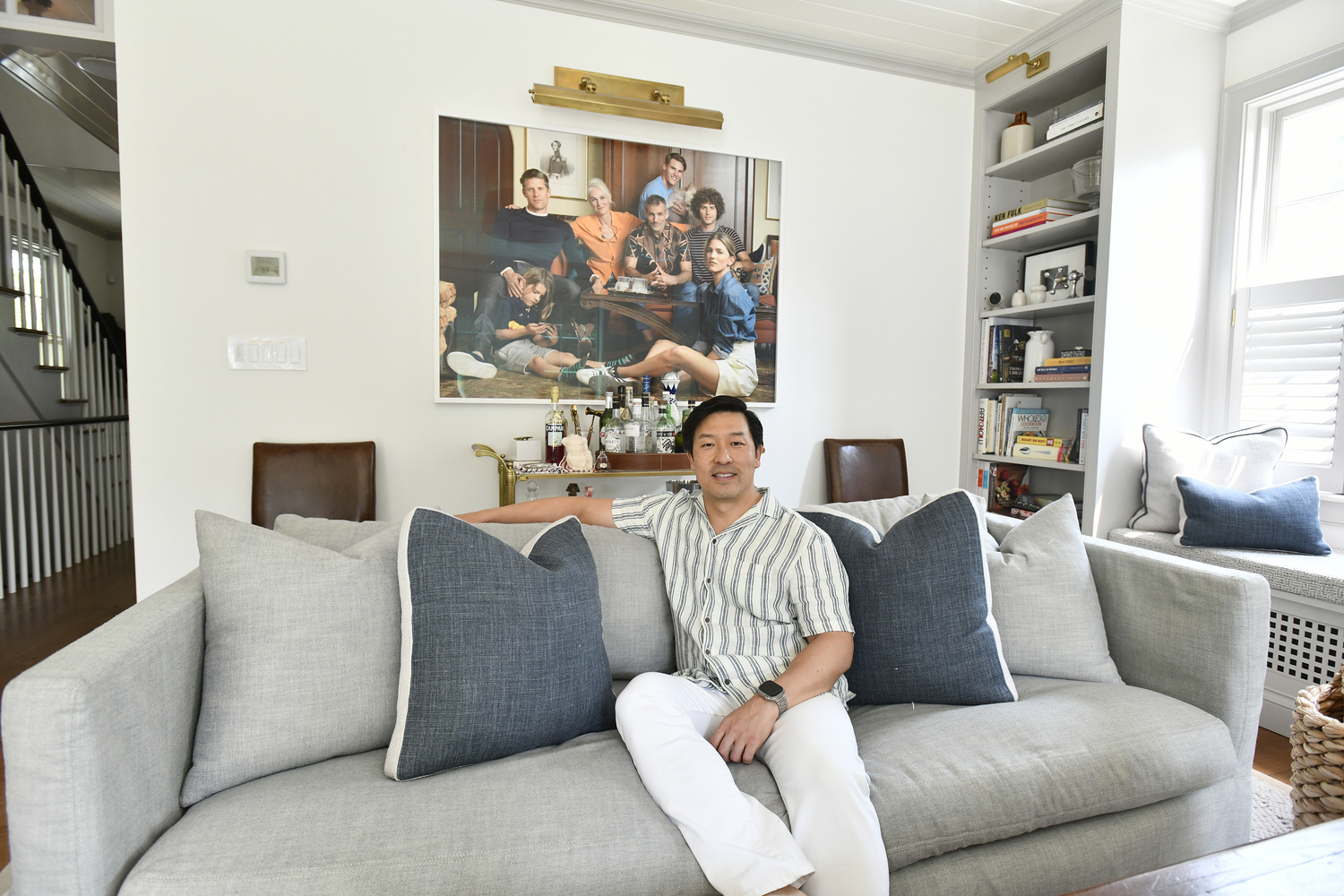 Peter Kahng infused his Sag Harbor with art home